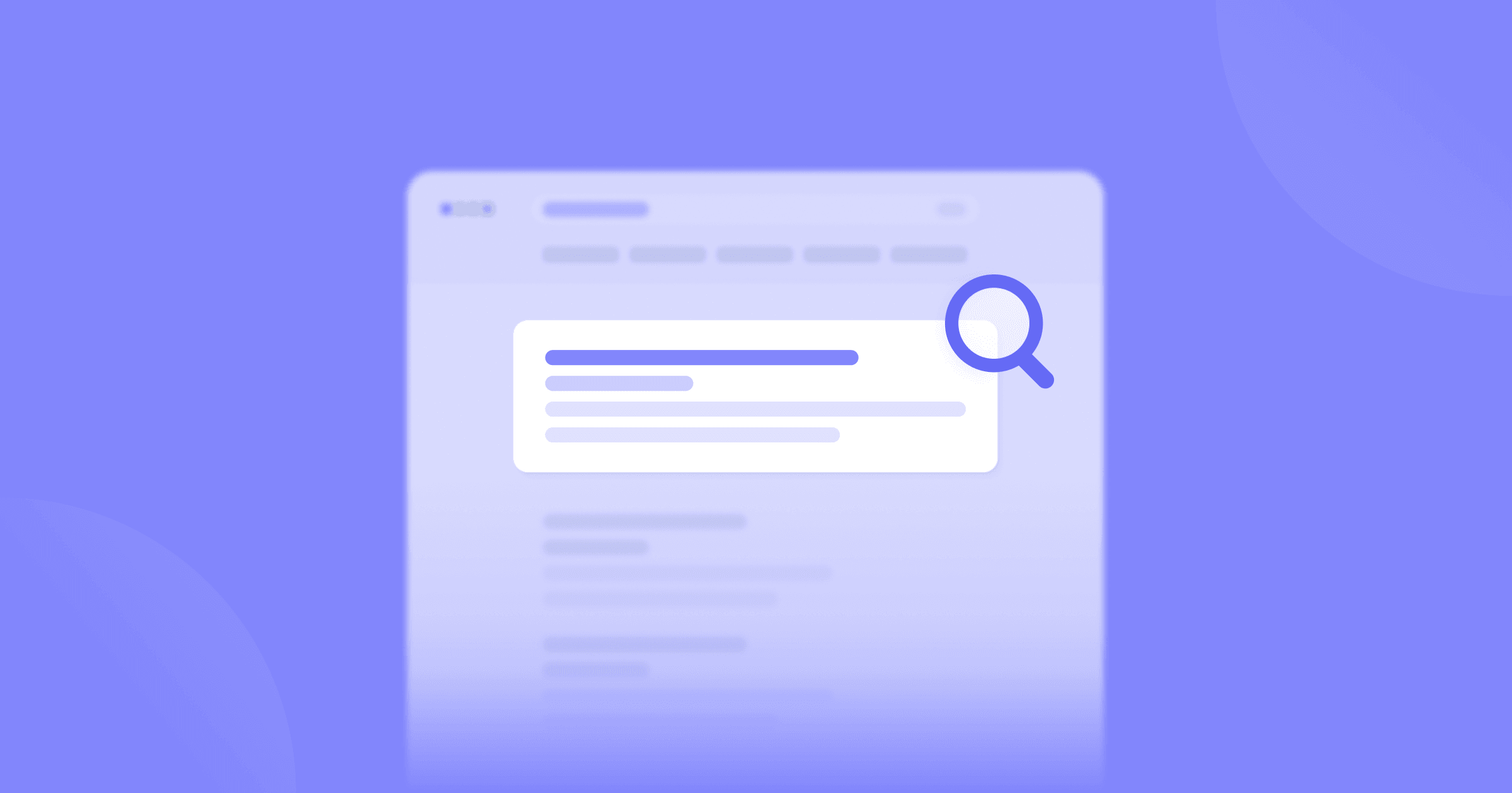 A wireframe of a search engine results page. 