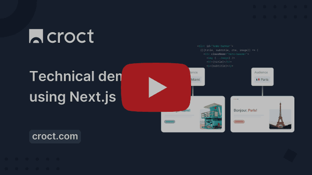 Croct's implementation using Next.js