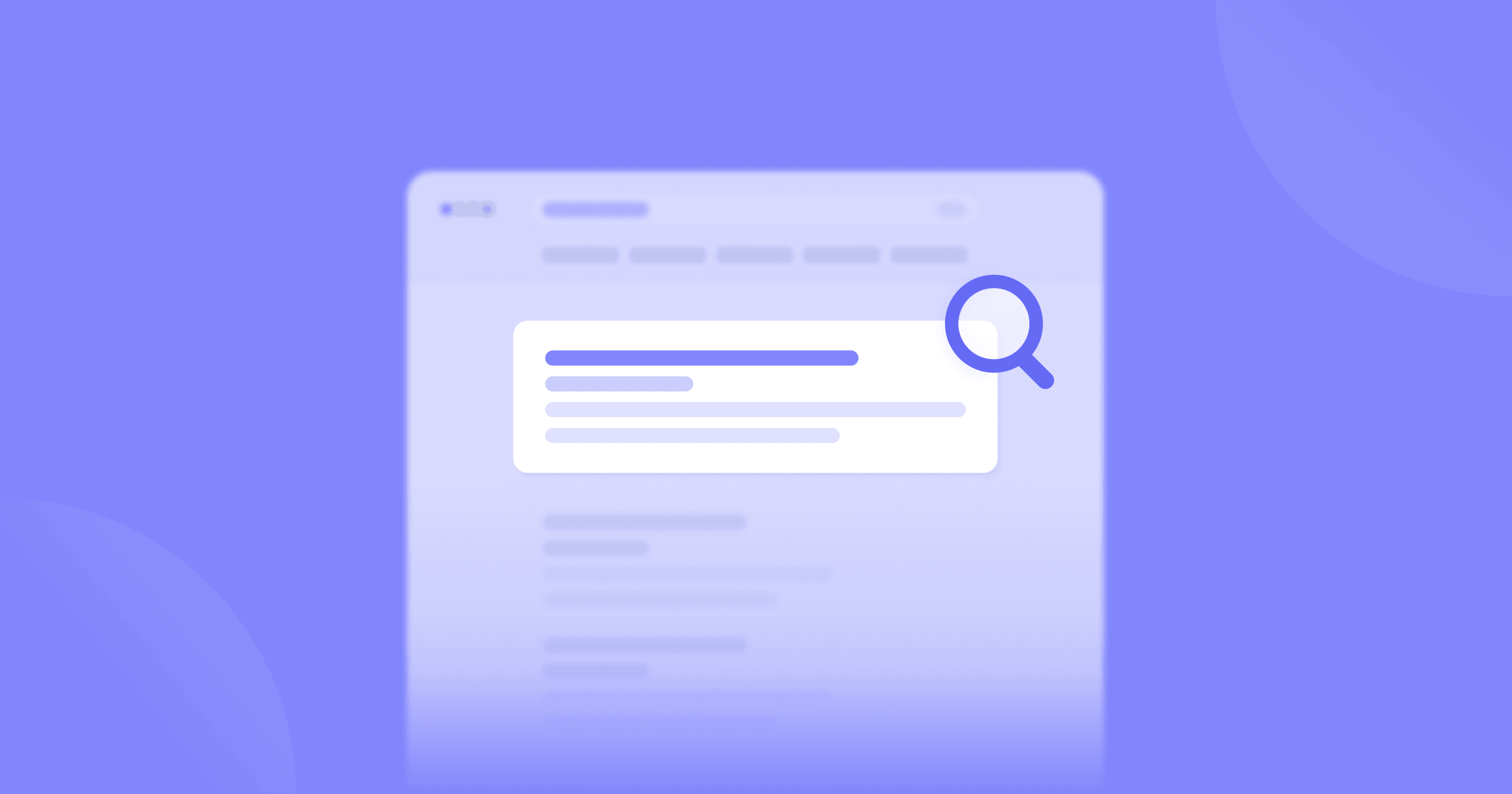 A wireframe of a search engine results page.